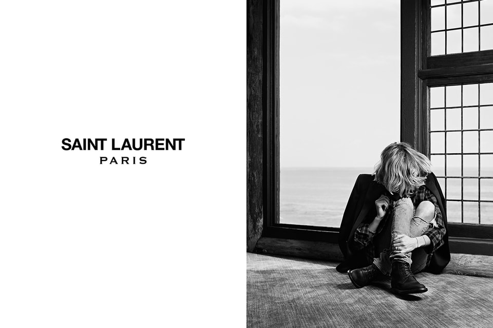 Hailey Bieber goes grungy in her latest campaign for Saint Laurent
