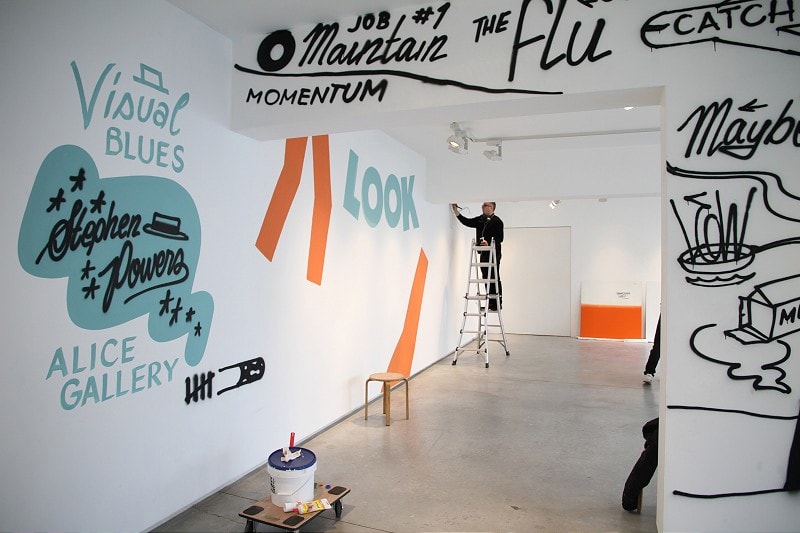 Stephen Powers "Visual Blues" Exhibition