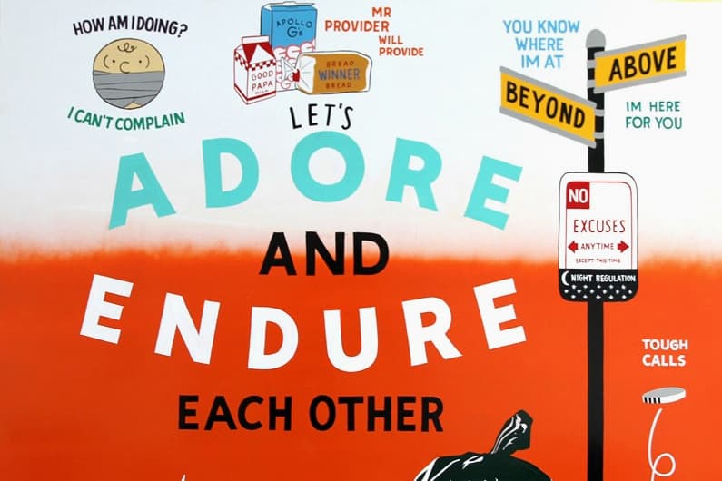 Stephen Powers "Visual Blues" Exhibition