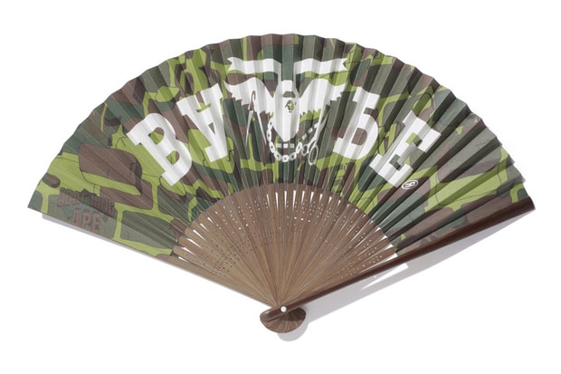A Bathing Ape EXPLOSIVE CAMO FOLDING FAN