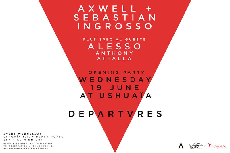 Axwell & Sebastian Ingrosso Present Departures Ibiza 