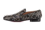 Christian Louboutin Rollerboy Spiked Leather Loafers