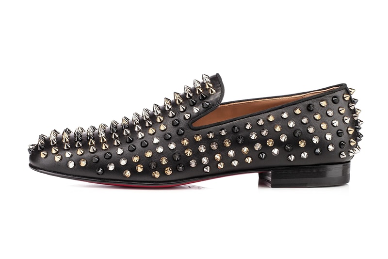 Christian Louboutin Rollerboy Spiked Leather Loafers