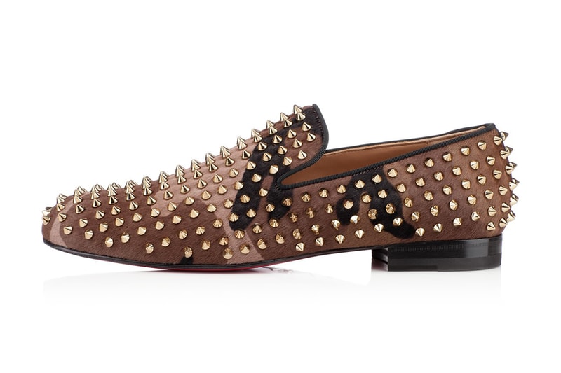 Christian Louboutin Rollerboy Spikes Printed Pony Hair Camo