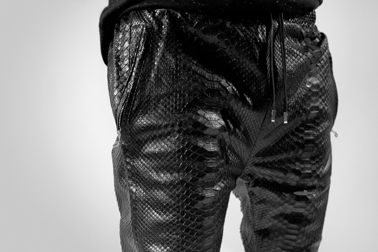 En Noir Python Sweatpants Barneys New York Exclusive