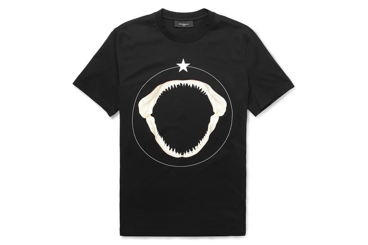 Givenchy 2013 Shark Teeth-Print Cotton T-Shirt