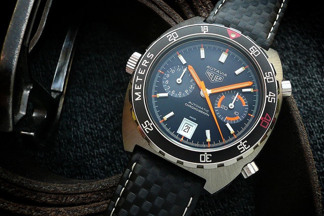 Heuer Autavia 11063 ‘Alpha Orange Skunkworks’ Custom