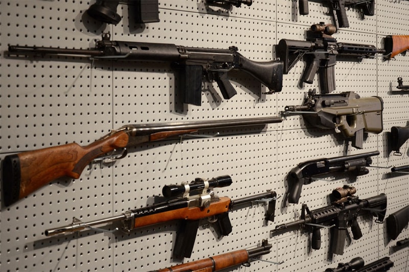 Liu Bolin's Gun Rack Performance @ Eli Klein Fine Art Gallery New York