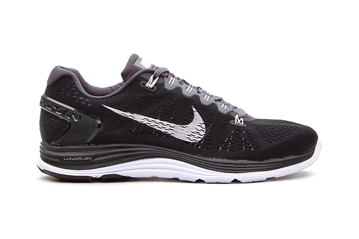 Nike LunarGlide+ 5 Black/White-Dark Grey