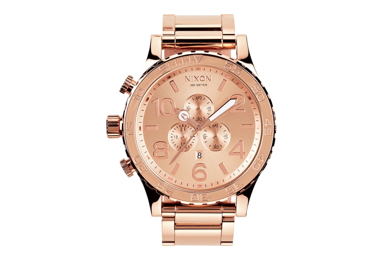 Nixon 51-30 All Rose Gold Chrono Watch 