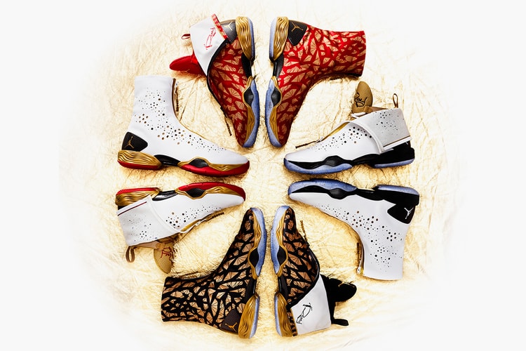 Ray Allen's Golden Air Jordans for the 2013 NBA Finals