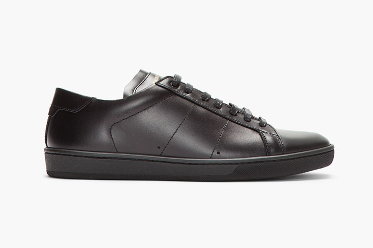 Saint Laurent Black Leather Classic Sneakers