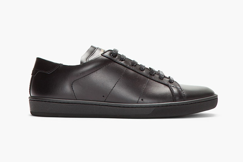 Saint Laurent Black Leather Classic Sneakers