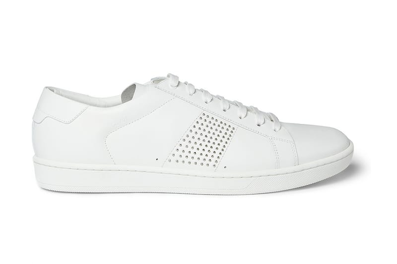 Saint Laurent SL01 Studded Leather Sneakers