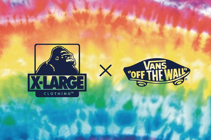 XLARGE x Vans Authentic Tie-Dye Checkered Flag Teaser 