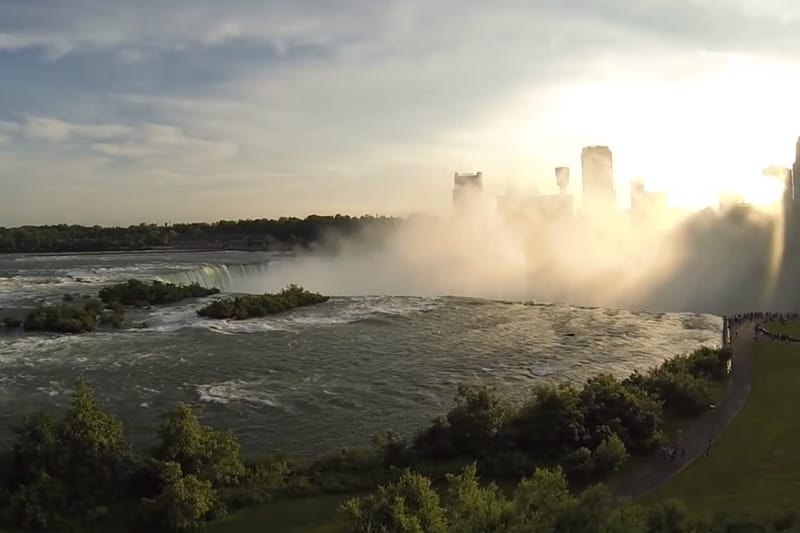 A Quadcopter's Footage of Niagara Falls