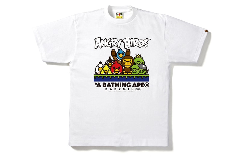 Angry Birds x A Bathing Ape BABY MILO Tee