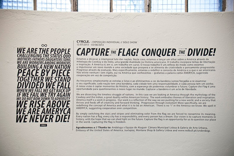 CYRCLE. "Capture the Flag! : Conquer The Divide!" Mural in Azores, Portugal 