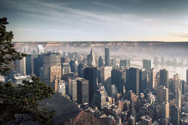 What Manhattan Looks Like in the Grand Canyon by Gus Petro