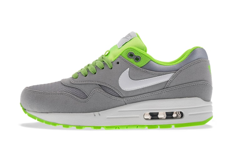Nike Air Max 1 FB "Venom" Wolf Grey/White-Flash Lime