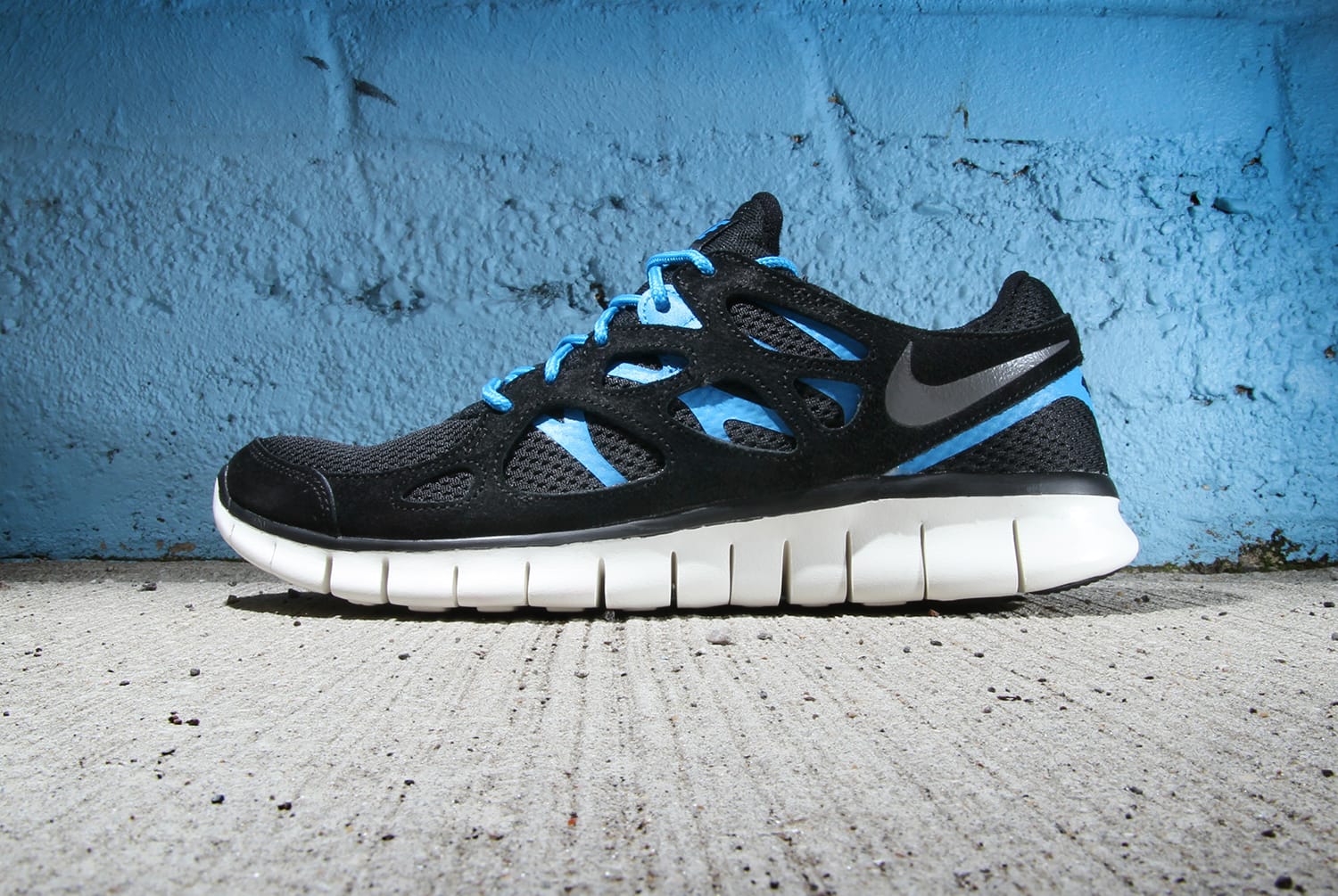 Nike Free Run+ 2 Black/Dark Grey-Black 