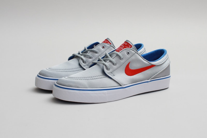 Nike SB Zoom Stefan Janoski PR Metallic Silver/University Red