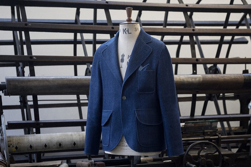 S.E.H Kelly Rope-Dyed Indigo One-Button Blazer
