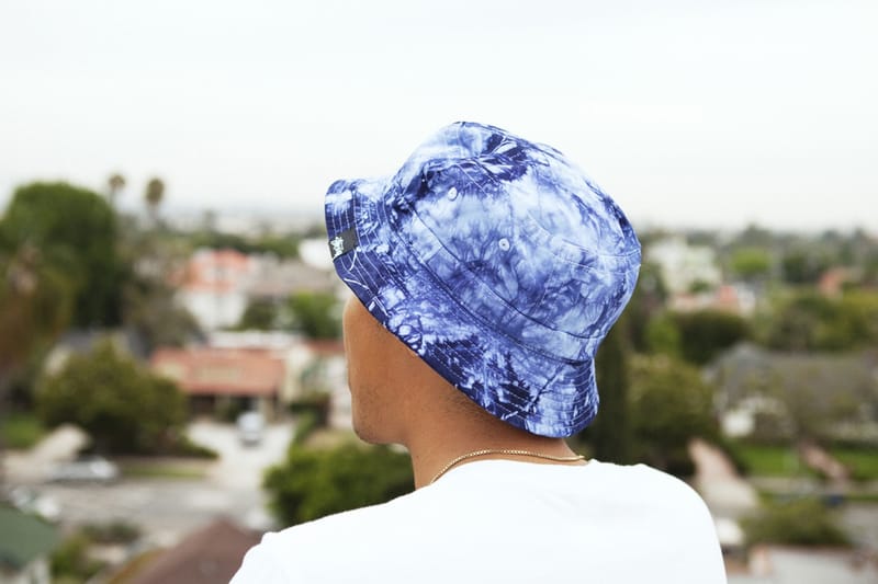 stussy tie dye bucket hat