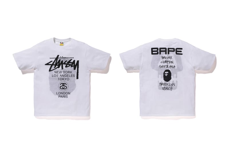 stussy bape t shirt