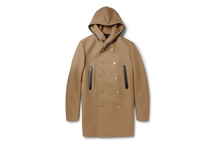 Balenciaga Wool-Blended Hooded Coat
