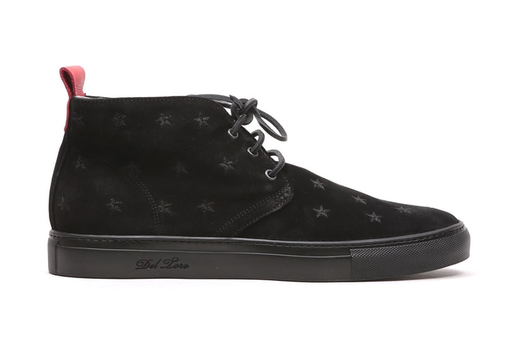 Del Toro Black Stars and Suede Chukka Sneaker