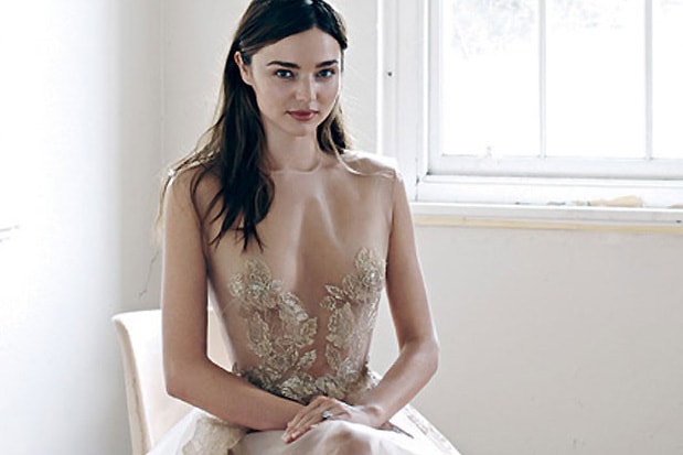 Miranda Kerr debuts Victoria Secret's 2013 bridal lingerie line