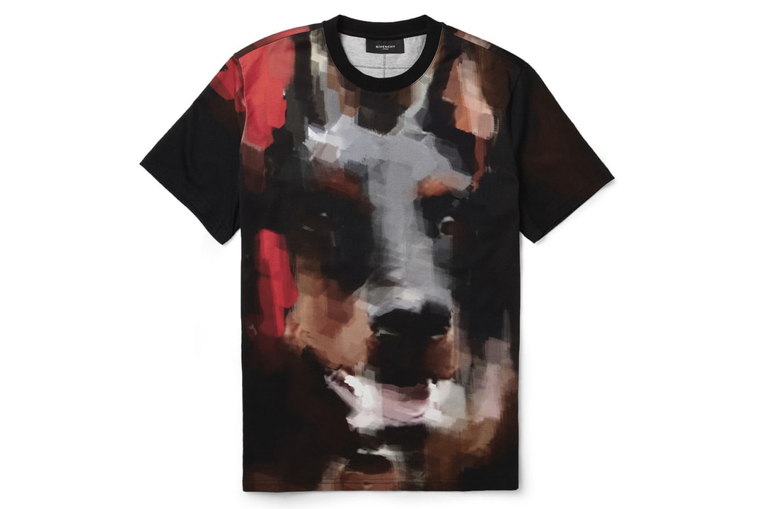 Abstract Bull Printed Cotton T-Shirt