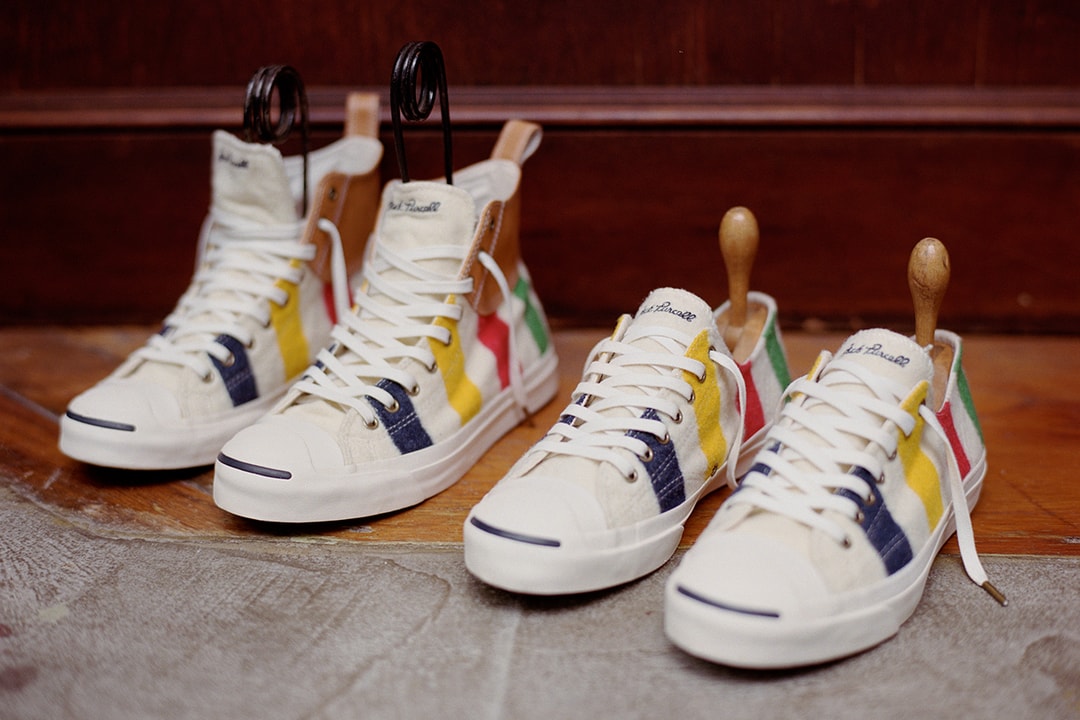 Converse Jack Purcell Hudson\'s Bay Women Size 8 Colorful Stripe Shoes Hudson main image 3