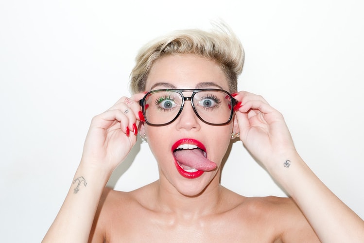 Miley Cyrus Visits Terry Richardson's Studio