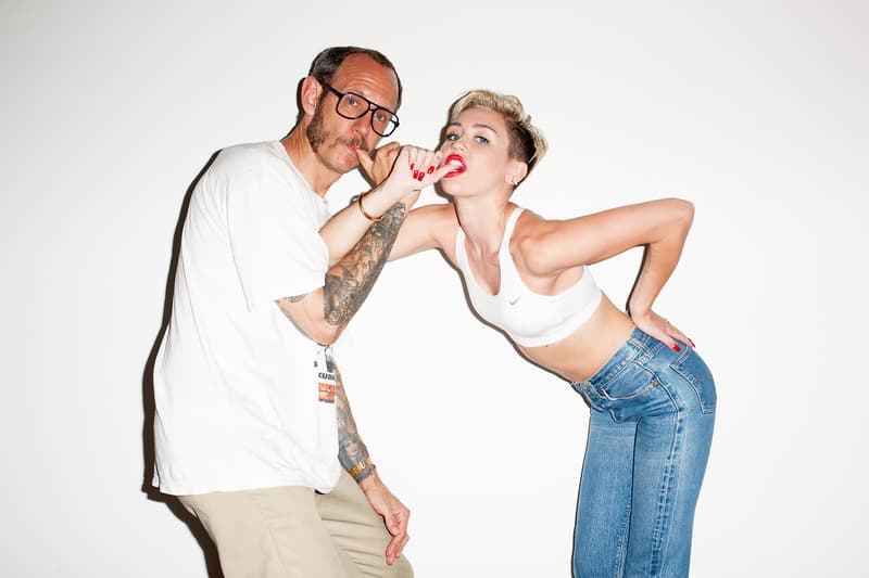 Miley Cyrus Visits Terry Richardson's Studio