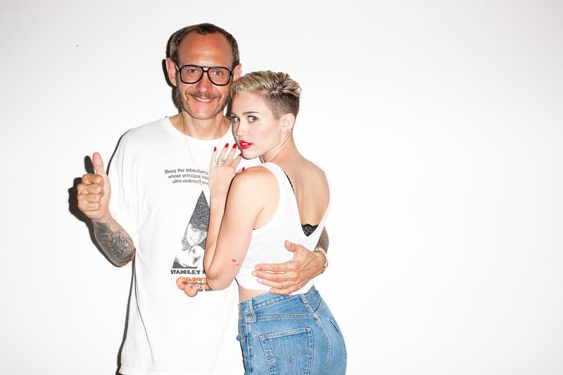 Miley Cyrus Visits Terry Richardson's Studio