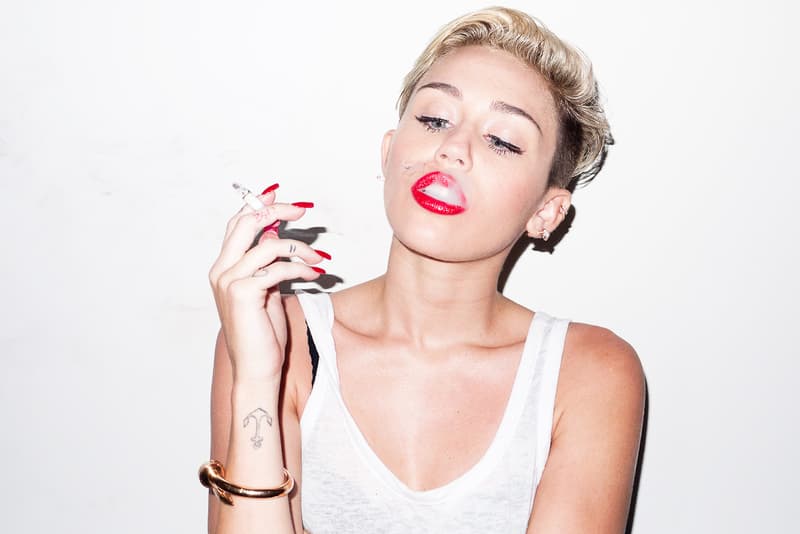 Miley Cyrus Visits Terry Richardson's Studio