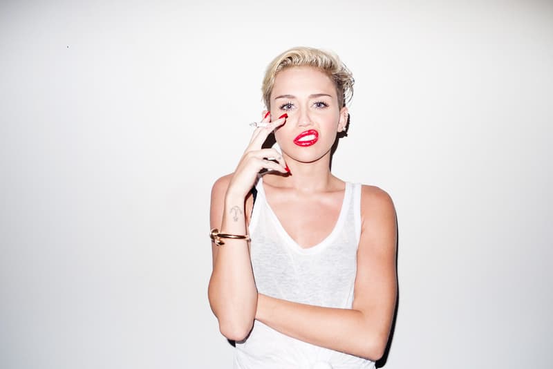 Miley Cyrus Visits Terry Richardson's Studio