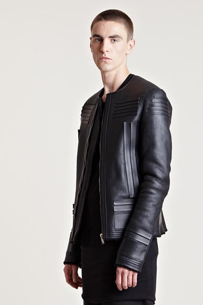 Rick Owens Scarpa Shearling Biker Jacket