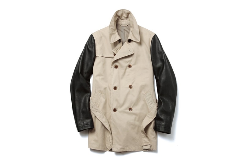 uniform experiment 2013 Fall/Winter LEATHER SLEEVE TRENCH COAT