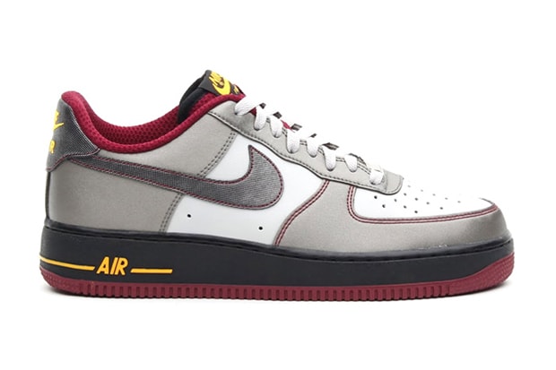 Nike Air Force 1 Dusty Grey/Metallic Pewter-Cherrywood Red