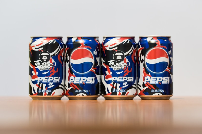 AAPE by A Bathing Ape x Pepsi 2013 “MOONFACE CAMO” Cans