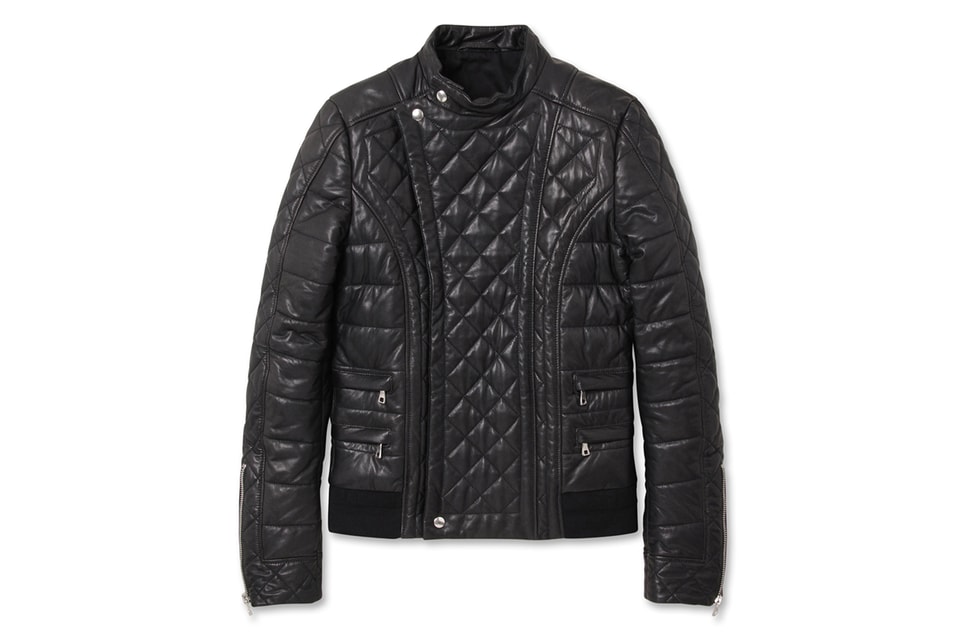 Balmain Quilted Leather Riders |