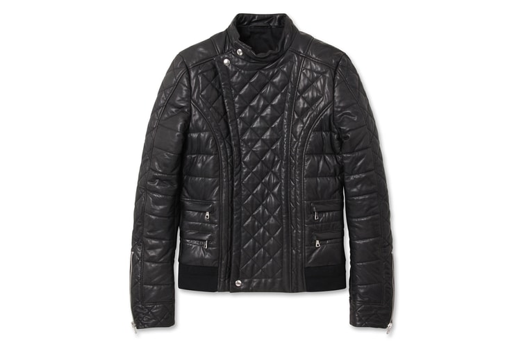 Balmain Quilted Leather Riders Jacket