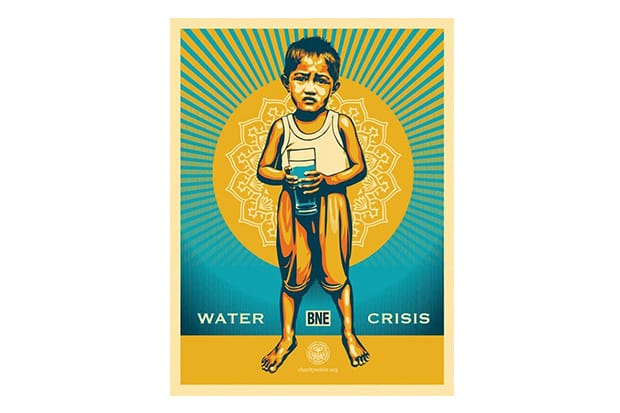 BNE x Shepard Fairey Print for charity: water