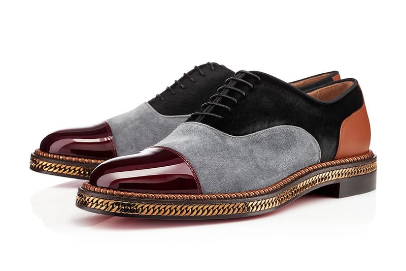 Christian Louboutin Dechaine Flat Acier Suede