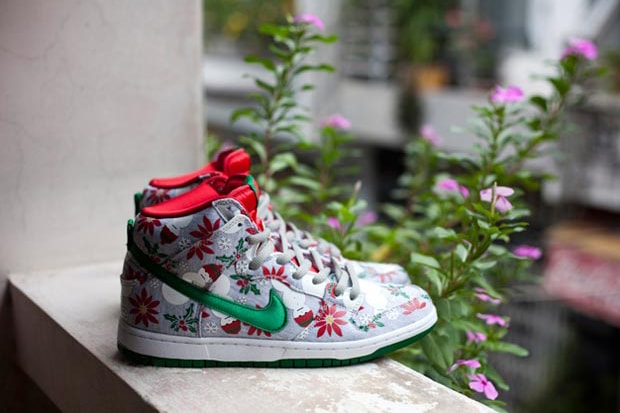 Concepts x Nike SB Dunk High Premium "Ugly Christmas Sweater" Preview