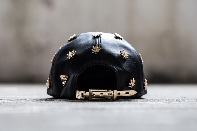 Hater Snapback Gold Cannabis Studs Buckleback & Cannabis Snapback
