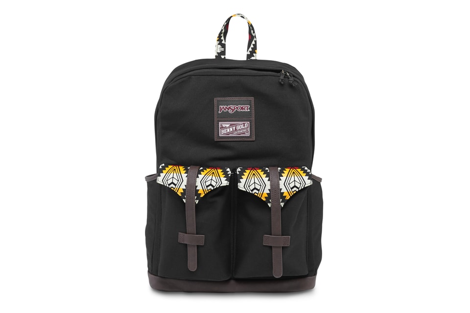 jansport backpack black gold Big Reveal Pack in organizer keeps smaller items in place Shop JanSport Half Pint FX